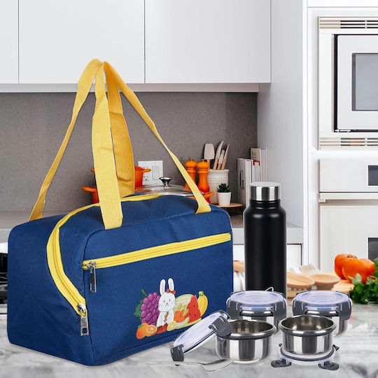 Alista Home Geantă Izotermică De Mână Pentru Prânz Școlar 6.4 Litri Albastră 21x20x30cm