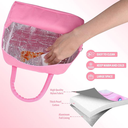 Alista Home Geantă Izotermică De Mână Pentru Prânz Roz 19x13x23cm