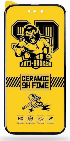 Alista Home Film Ceramic De Protecție Hd Transparent 9h Realme 8i 4g Cu Margini Negre