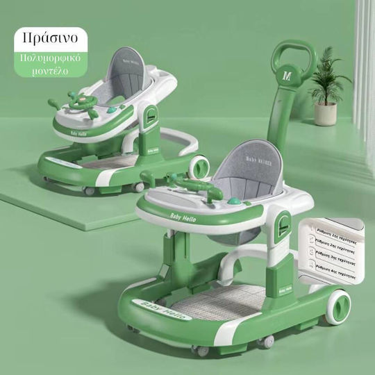 Homeone Baby-Lauflernhilfen mit Musik für 6+ Monate Grüne