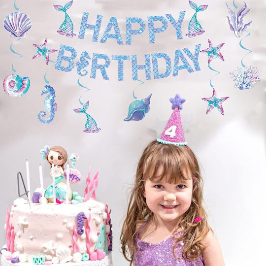 Happy Birthday Mermaid Banner Alista Home Mermaid Collection 17 Pieces Multicolor