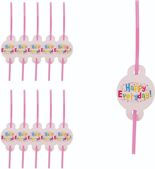 Set 10 Strohhalme Alista Home Happy Everyday Modell 31 x 16 cm Mehrfarbige