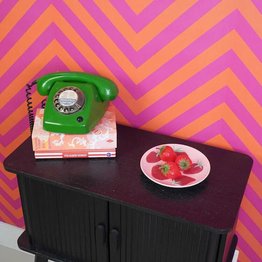 Beauty Home Πιάτο Ρηχό Ροζ με Διάμετρο 17.5cm