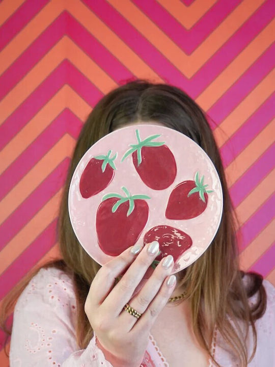 Beauty Home Плитка Розова Чиния с Диаметър 17.5см