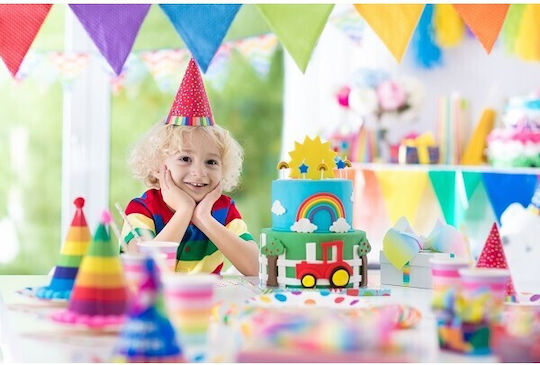 Set 6 Pălării De Petrecere Alista Home Kids Petrecere Carton 20 X 13.5 Cm Model 1 La Mulți Ani Multicolor