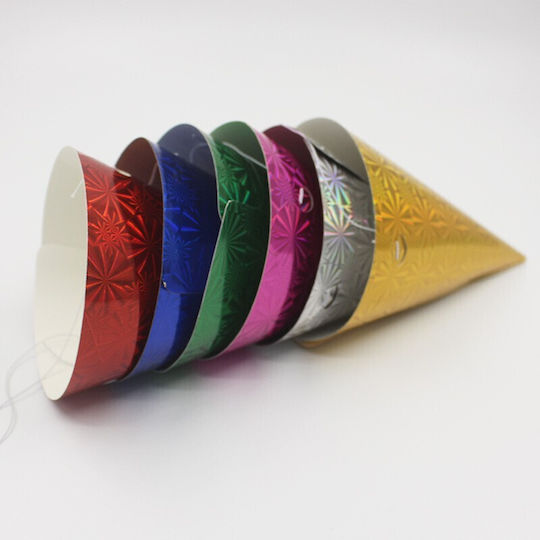 Set 6 Pălării De Petrecere Metalice Albastru Tema Petrecere De Ziua De Naștere