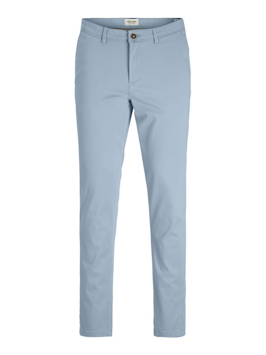 Chino Trousers Elastic in Slim Fit Celestial Blue