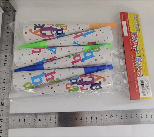 Set 6 Blowouts Alista Home Happy Birthday Collection 20 Cm Cardboard Multicolor
