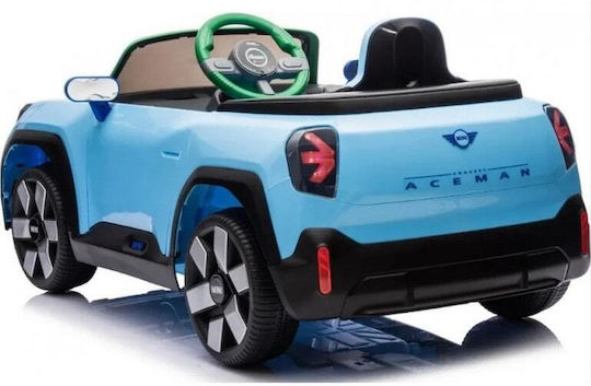 Mini Cooper Aceman Едноместна с Дистанционно Управление Лицензиран 12 Волта Синя за 2+ Години