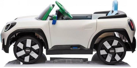 Mini Cooper Aceman Едноместен с Дистанционно Управление Лицензиран 12 Волта Бял за 2+ Години