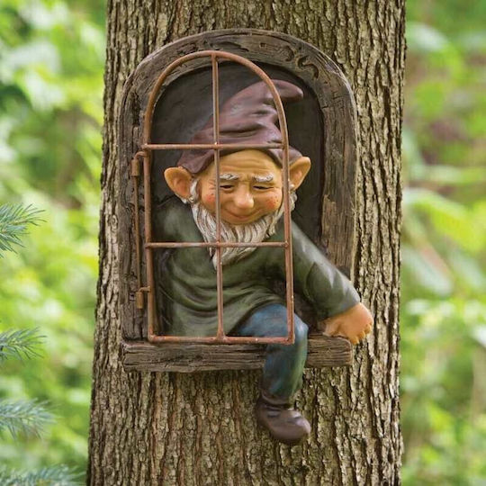 Decorațiune Pentru Grădină Alista Home Statuie De Grădină Elf Model Copac Rășină Decorațiune Pentru Grădină Elf Maro 14.5 X 8 X 15 Cm