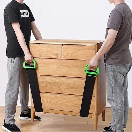 Curea Elastică Tip Bandă Transport Obiecte Grele Alista Home Lungime Maximă 1,7 M Capacitate De Încărcare 100 Kg Negru Verde