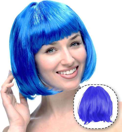 Perucă Cosplay Alista Home Tuns Bob Cu Breton Carnaval Petreceri Tematice Halloween Mărime Unică Albastră