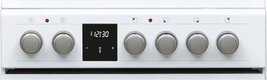 Sharp Κουζίνα 50lt με Κεραμικές Εστίες Π50εκ. Λευκή