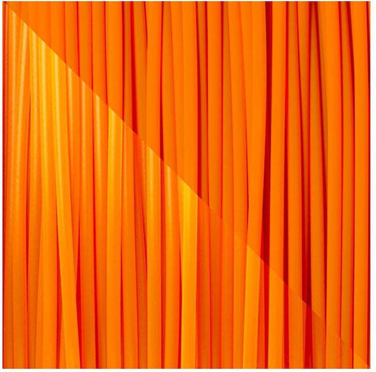 Real Filament PLA 3D Printer Filament 1.75mm Fluorescent Orange 0.5kg 1τμχ (Spool)