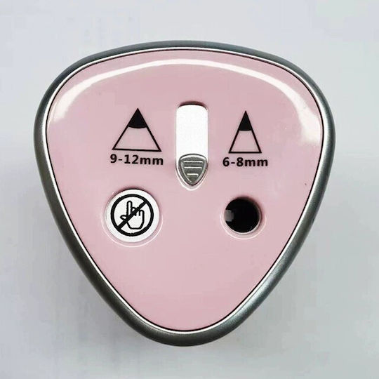 Ascuțitor Electric 2 Găuri Alista Home Gri 4 X Baterii Aa Nu Sunt Incluse 7.5 X 7.5 X 7.5 Cm Roz