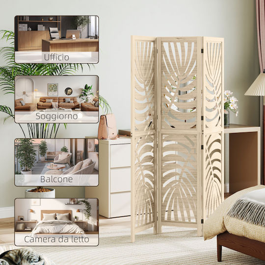 HomCom Wooden Room Divider 120x170cm