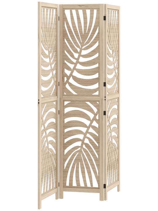 HomCom Διακοσμητικό Παραβάν Ξύλινο 120x170cm