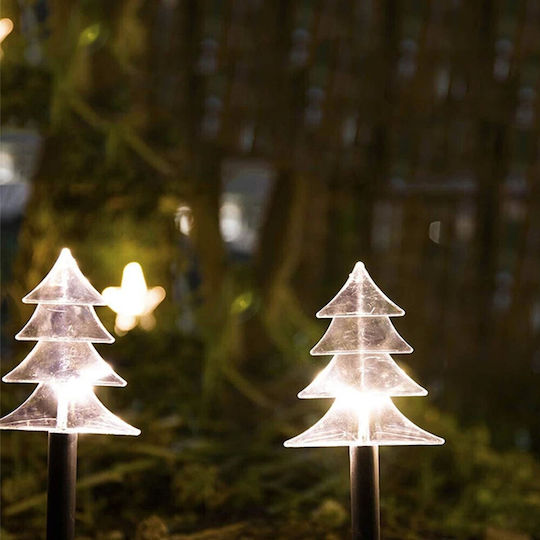 Set 5 Led Solar Outdoor Lights Fir Tree Type Garden Alista Home 37 Cm Warm White