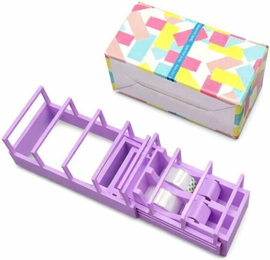 Dispenser Bandă Adezivă Alista Home Suport Bandă Birou Școală Plastic 15.5 X 7.7 X 7.4 Cm Violet