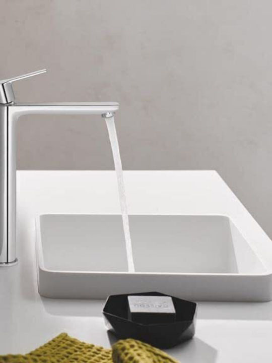 Grohe Bauedge XL Mixing Tall Sink Faucet Silver