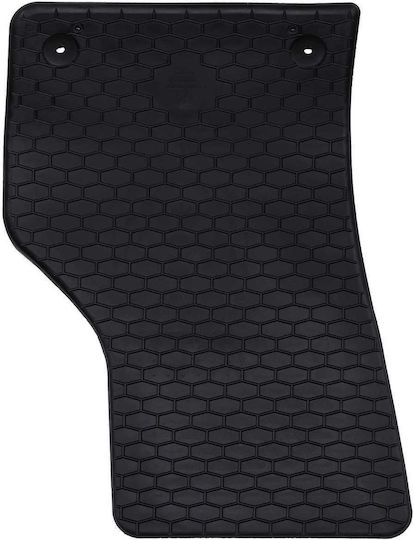 vidaXL Set Front and Back Car Mats 4 Pieces for Seat Leon Skoda Octavia Black