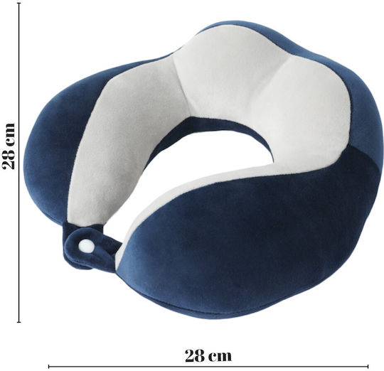 Alista Home Travel Pillow Cotton Made Blue