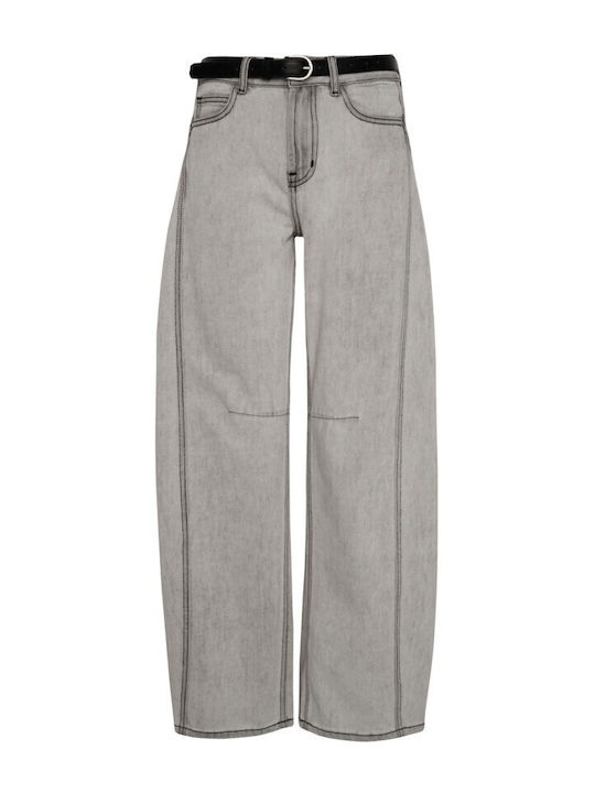 High Rise Women's Jeans Pants in Regular Fit Gray