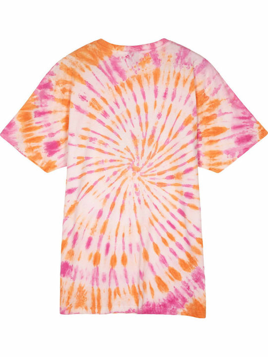 T-shirt Orange/tie Dye