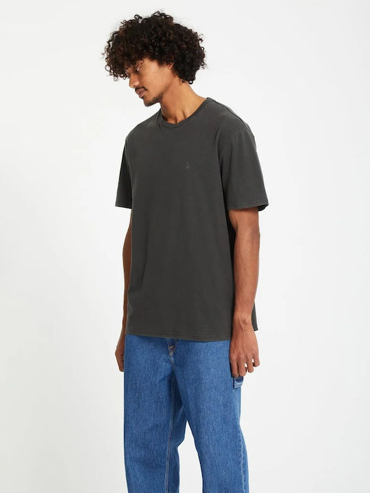 Solid Stone Herrenblusen Kurzarm T-Shirt Schwarz