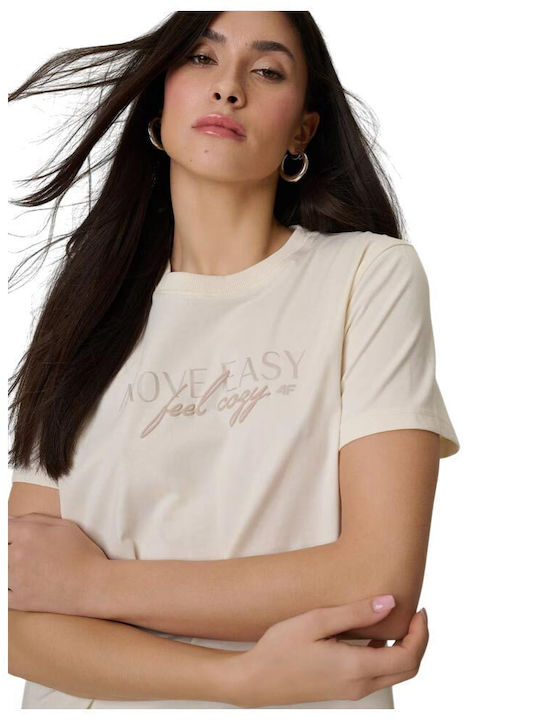 Women's Short Sleeve White Blouse