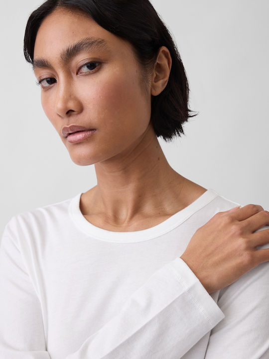 Women's Cotton Sweater Fresh White