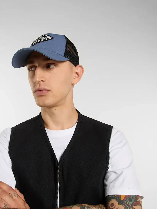 Dickies Irondale Trucker Cap Unisex Jockey Cotton Elastane Retro Indigo Dk0a88j8ri2