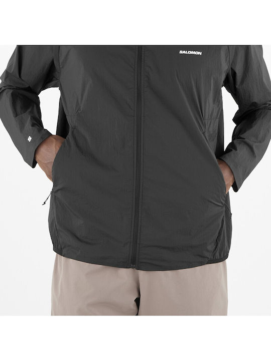 Herren Bomber Wasserdicht und Winddicht Schwarz