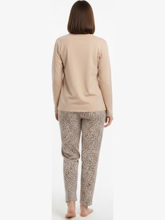 Soccus Set De Pijamale Dama De Iarnă Din Bumbac Multicolor