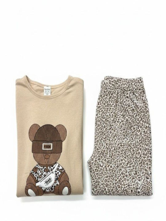 Soccus Set De Pijamale Dama De Iarnă Din Bumbac Multicolor