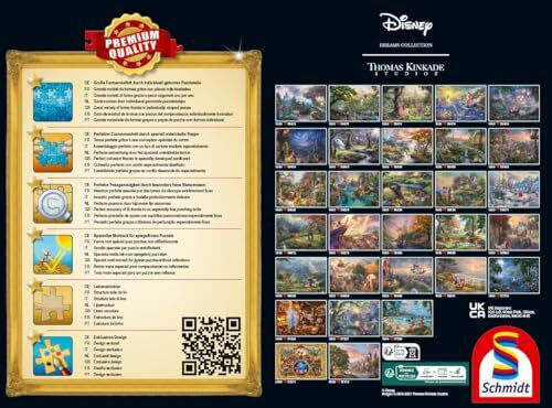 Thomas Kinkade Disney Χιονάτη Puzzle 2D 1000pcs