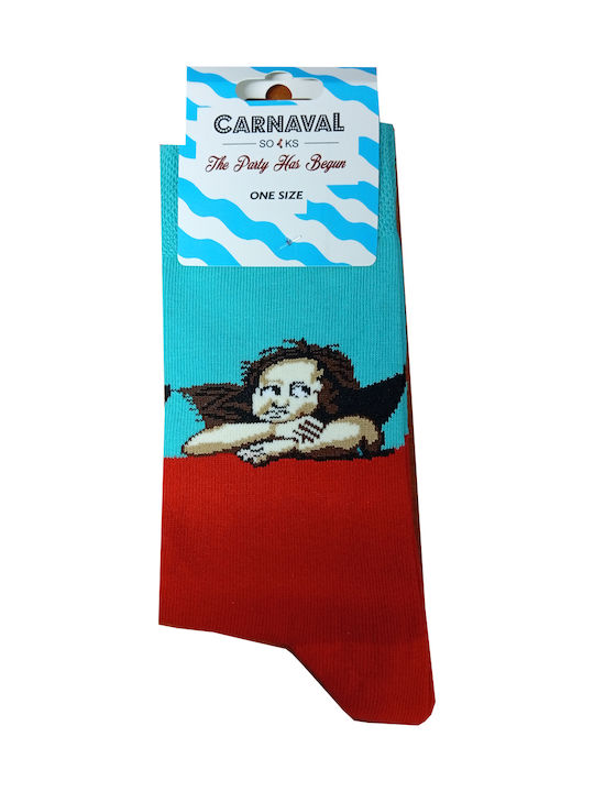 Carnaval Socks Κάλτσες Κοκκινο-βεραμαν