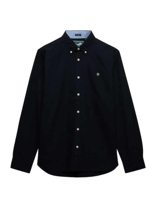 Long Sleeve Shirt in Wide Fit Blue