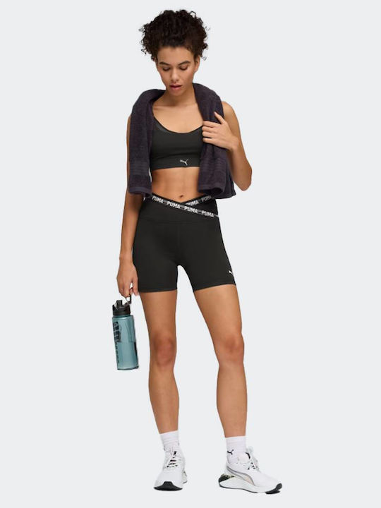 Strong Training Women's High Waist Leggings-Shorts Black