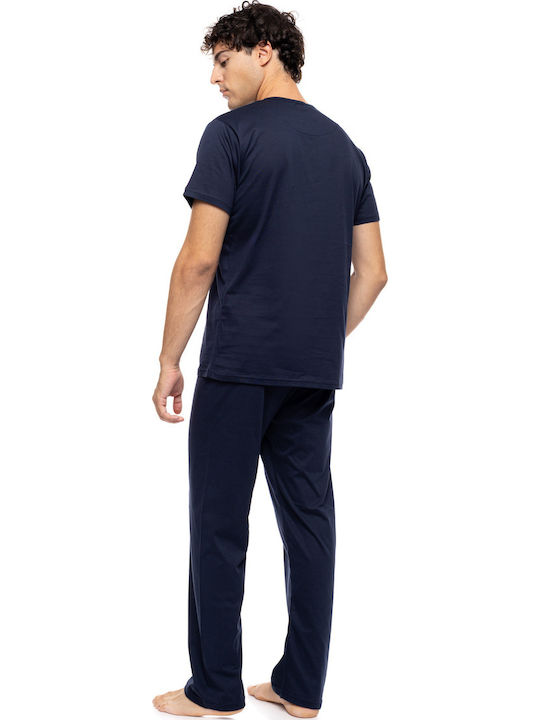 Ulisse Summer Men's Pyjama Yacht Blue