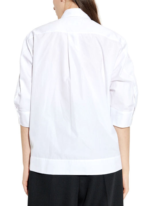 Dsquared2 Langärmeliges Damenhemd Weiß