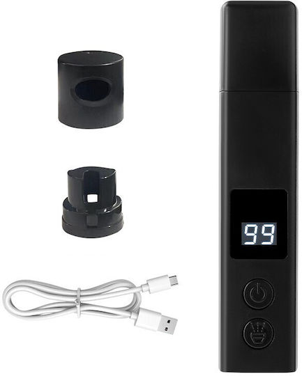 Fișă De Unghii Electrică Pentru Animale De Companie Alista Home Încărcare Usb Laser De Joacă Capac Antipraf Ecran Electronic 15 X 3 Cm Viteze Multiple Neagră