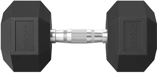 Tunturi Hexagon Rubber Dumbbell 1 x 17.5kg