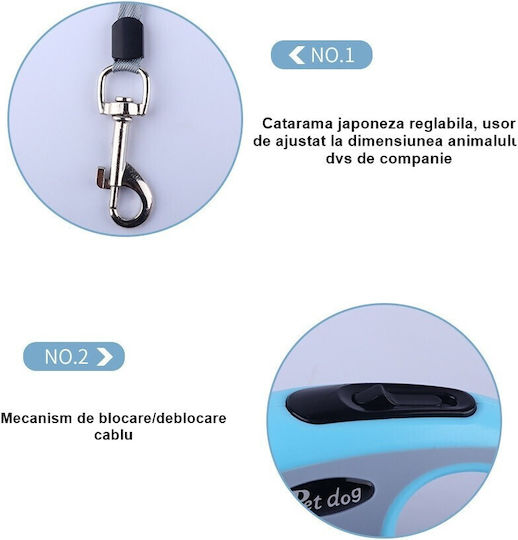 Alista Home Lesu Pliabil Pentru Câine Curea Verde 5m Până La 20kg