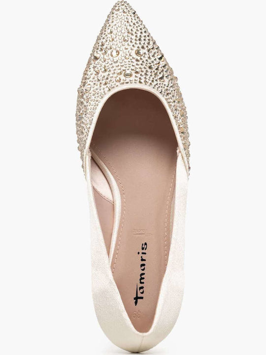 Women's Ballerina Shoes in Beige Colour