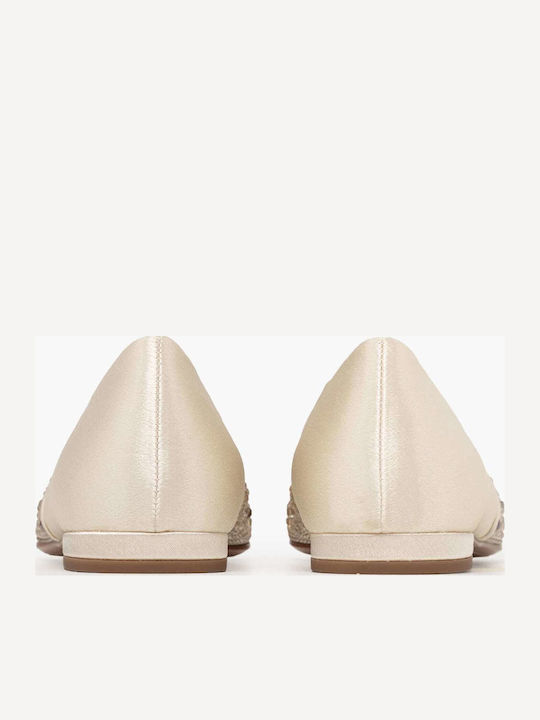Women's Ballerina Shoes in Beige Colour