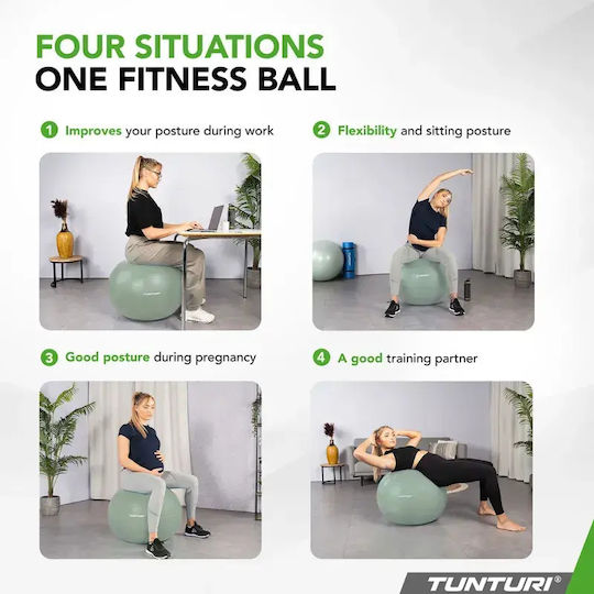 Tunturi Pilates Exercise Ball in Green Color