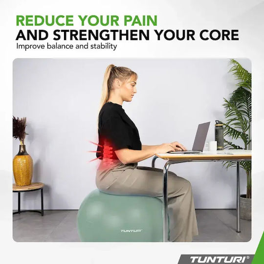 Tunturi Pilates Exercise Ball in Green Color