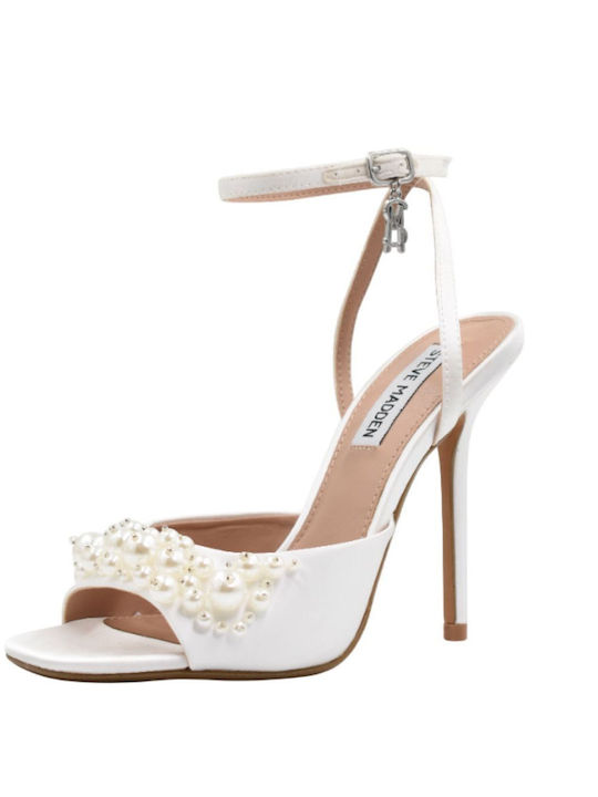 Steve Madden Fabric Sandals White
